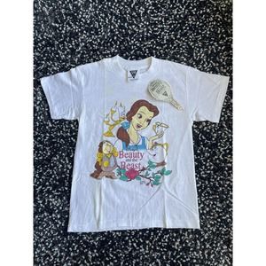 NOS Vintage SSI Tag 90s Disney Beauty and the Beast Shirt single stitch M Kids
